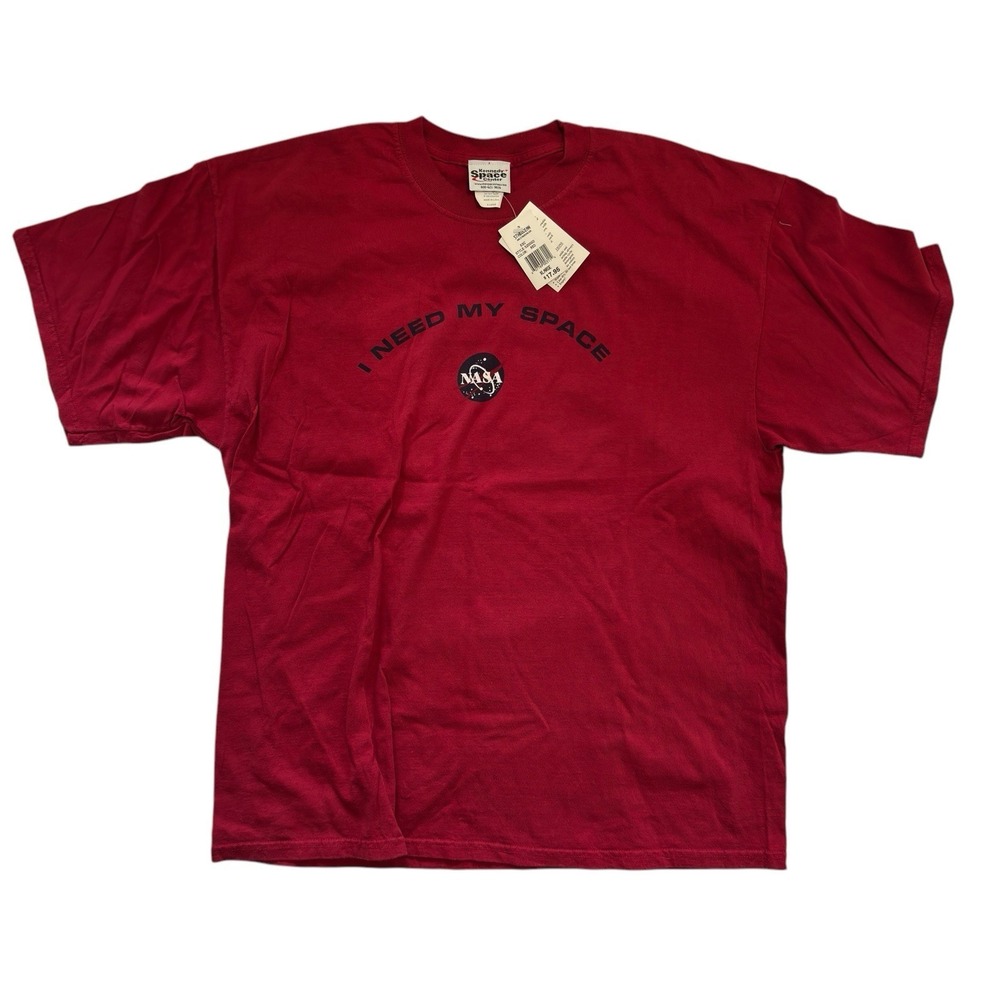 NWT Vintage NASA Kennedy Space Center Red Tshirt Size XL
